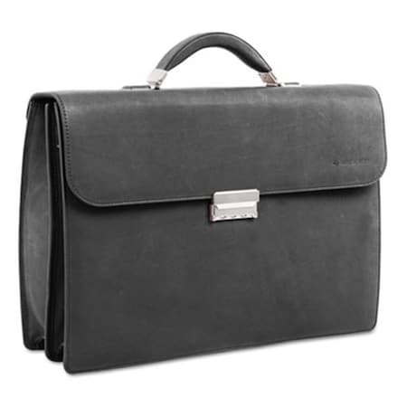 Lindsey&Aposs Luggage Milestone Briefcase - Holds Laptops, Black - 15.6 x 5 x 12 in. LI3191978